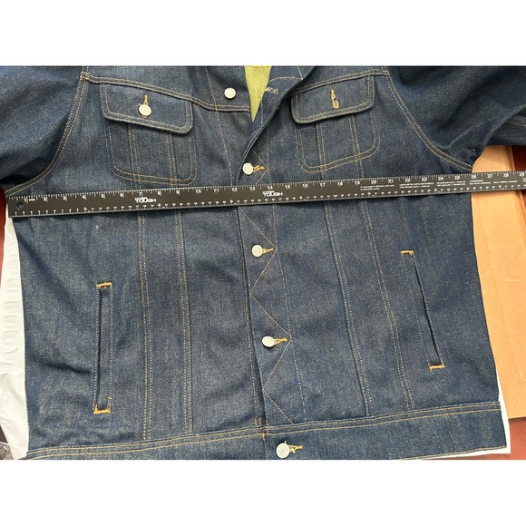 Y2K Rugged Casual Polo Jeans Ralph Lauren XL Heavy Denim Trucker Jean Jacket - Picture 7 of 10